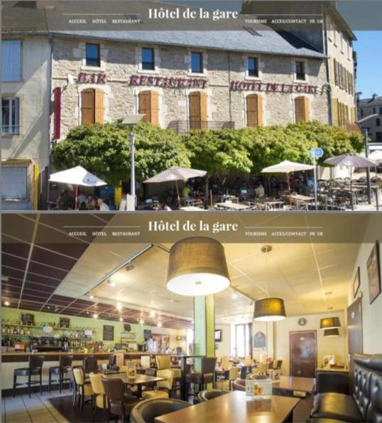 Hotel De La Gare Sévérac-le-Château エクステリア 写真